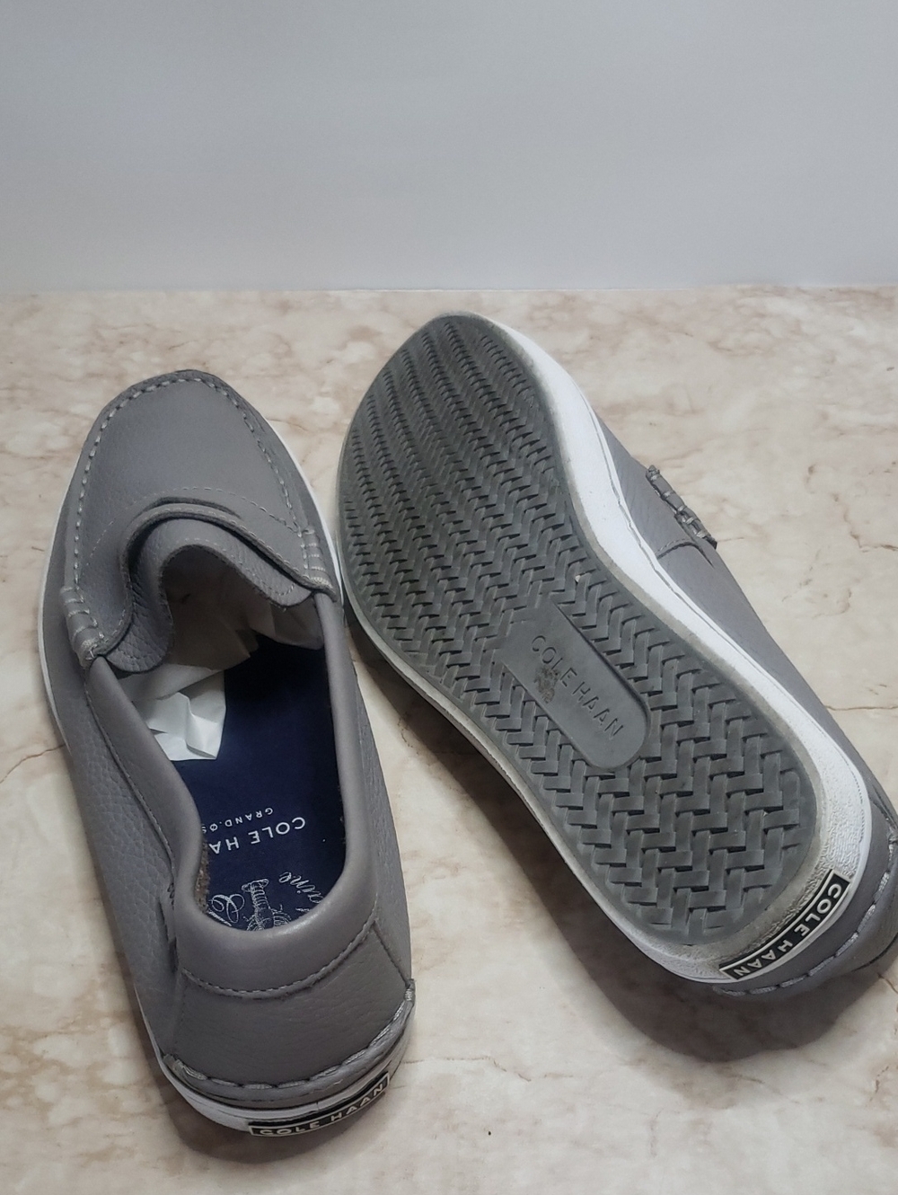 Cole Haan Classic Gray Men’s Slip-On Penny Loafers Size 11.5 - Picture 5 of 5